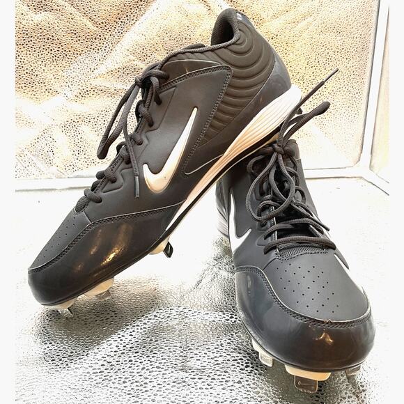 New Nike Sz 14 Lightweight Performance Baseball Cleats Gray Huarache Strike Low main image 10